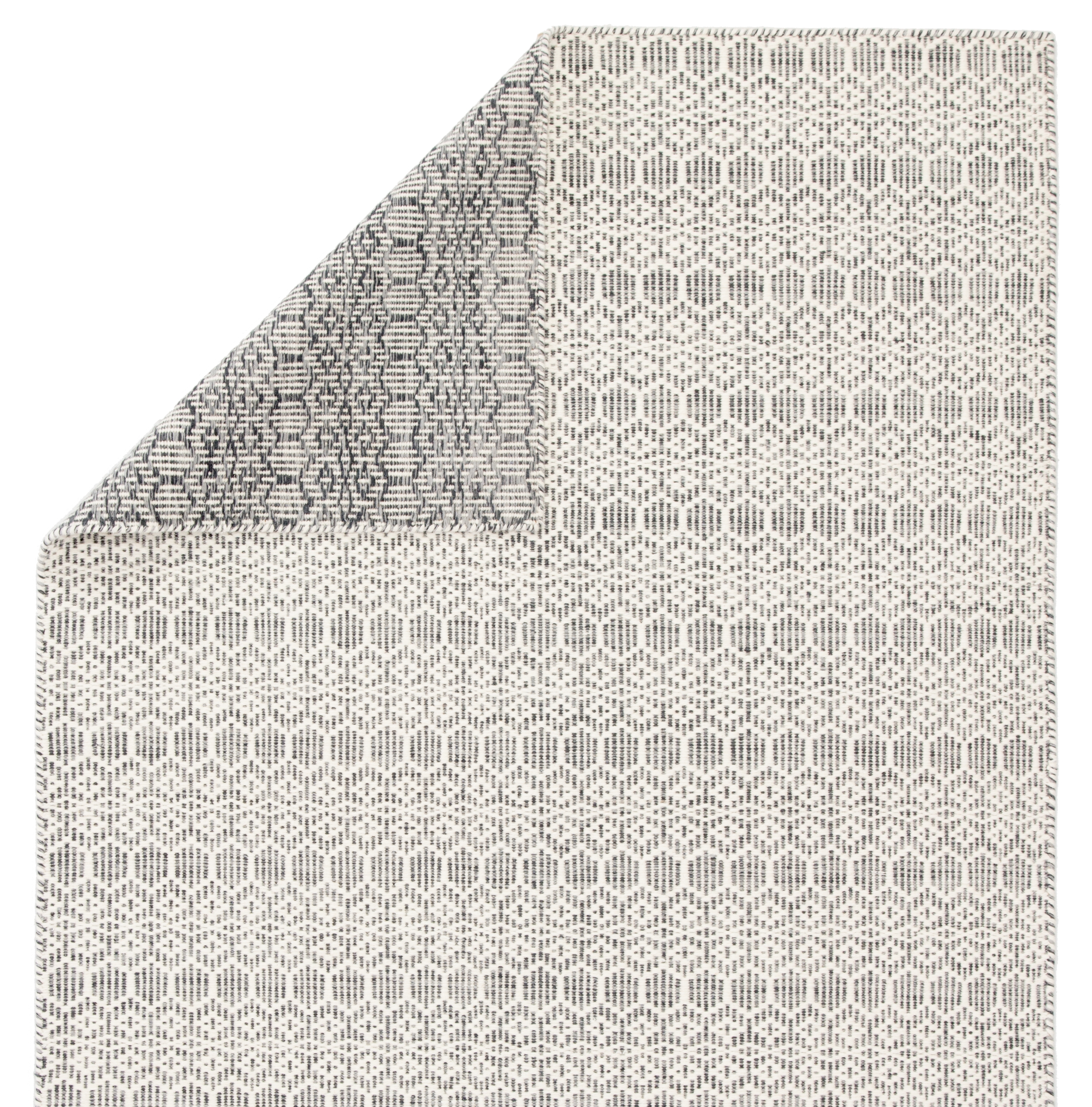 Calliope Handmade Trellis White/ Gray Area Rug (5'X8') - Image 2