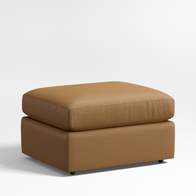 Lounge Classic 32" Leather Ottoman - Image 1