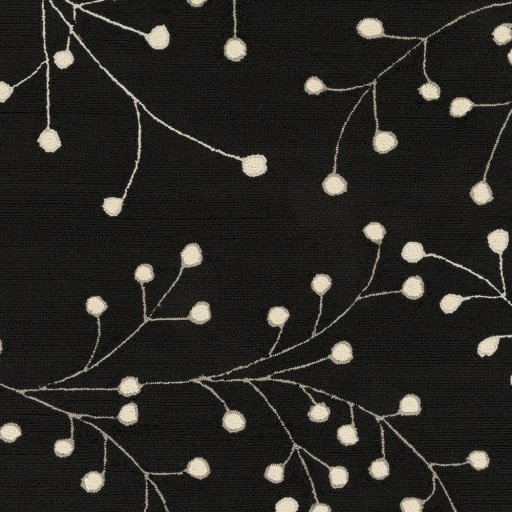 Rain Black Outdoor 9' x 12' Handmade Rug - Image 1