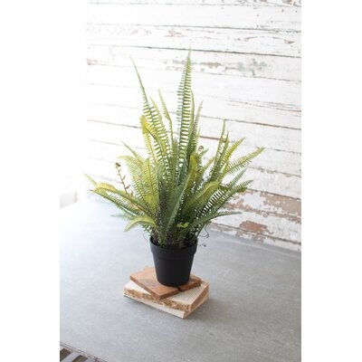 Artificial Potted Boston Fern - Image 0
