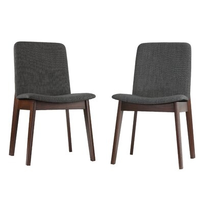 Ulysse Upholstered Side Chair in Charcoal (set of 2) - Image 0