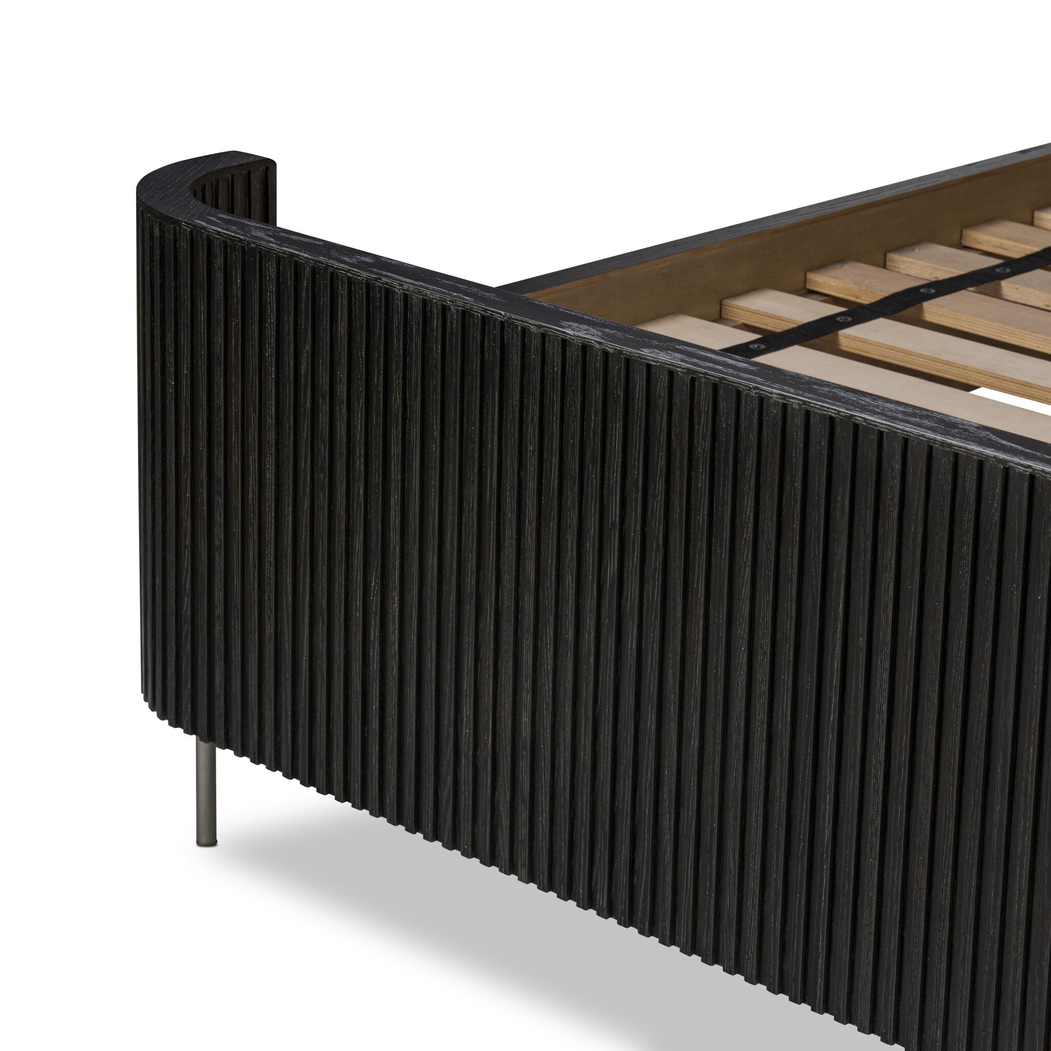 Fletcher Bed - Distressed Black Oak - Image 6