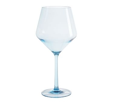 Happy Hour Acrylic Stemmed Wine Glass, Single - Aqua - Image 0