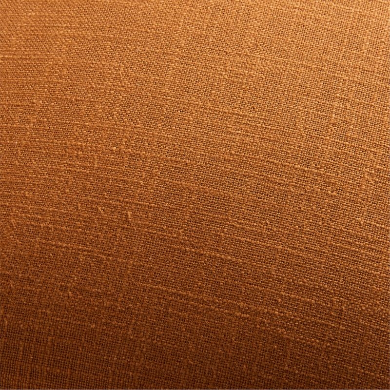 Amber 36x16 Laundered Linen Throw Pillow with Feather Insert - Image 2