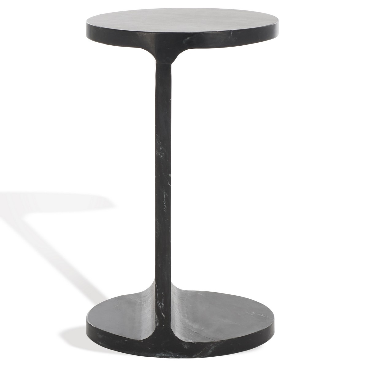 Melinda Marble "C" Accent Table - Black - Image 6