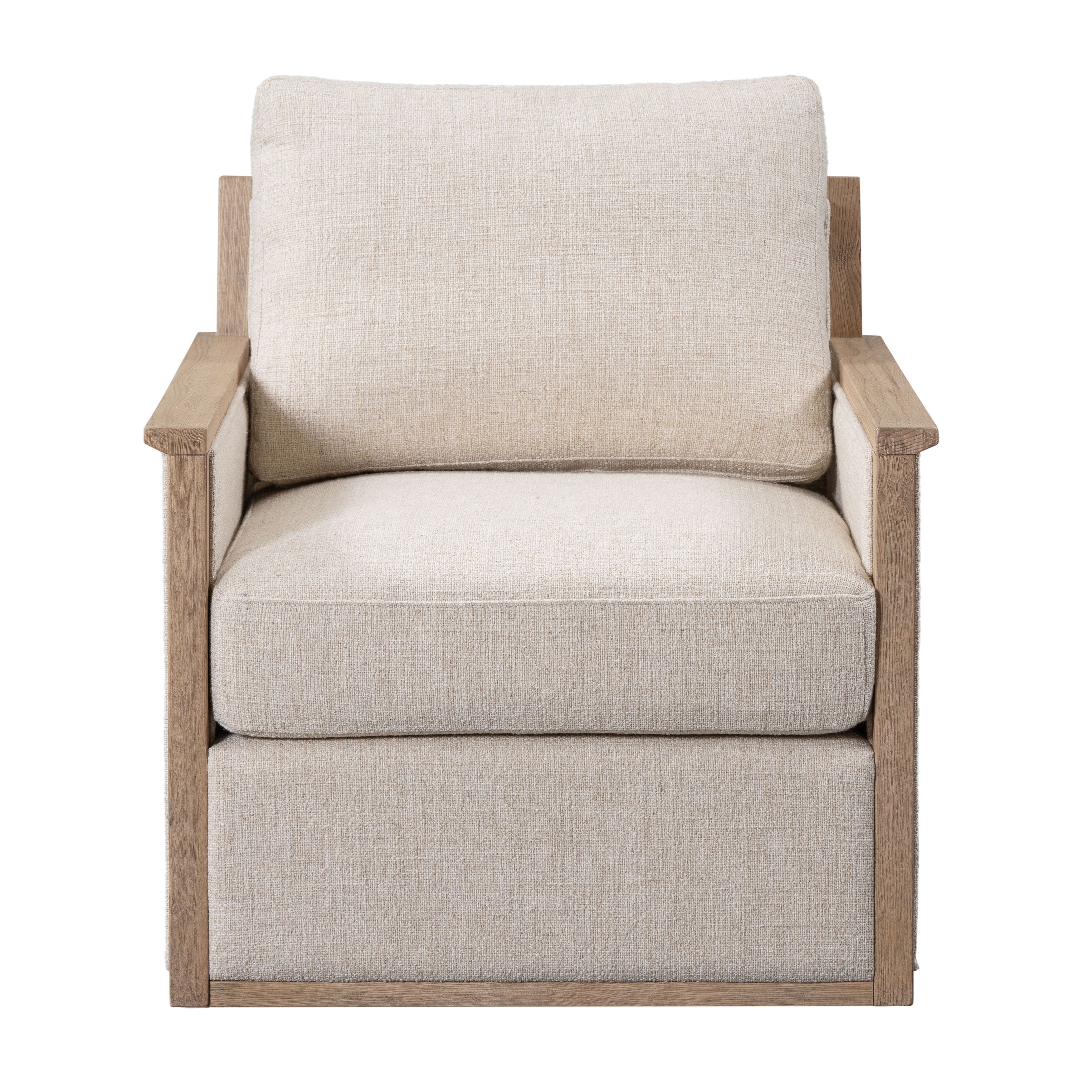 Norman Swivel Accent Chair Natural - Image 1