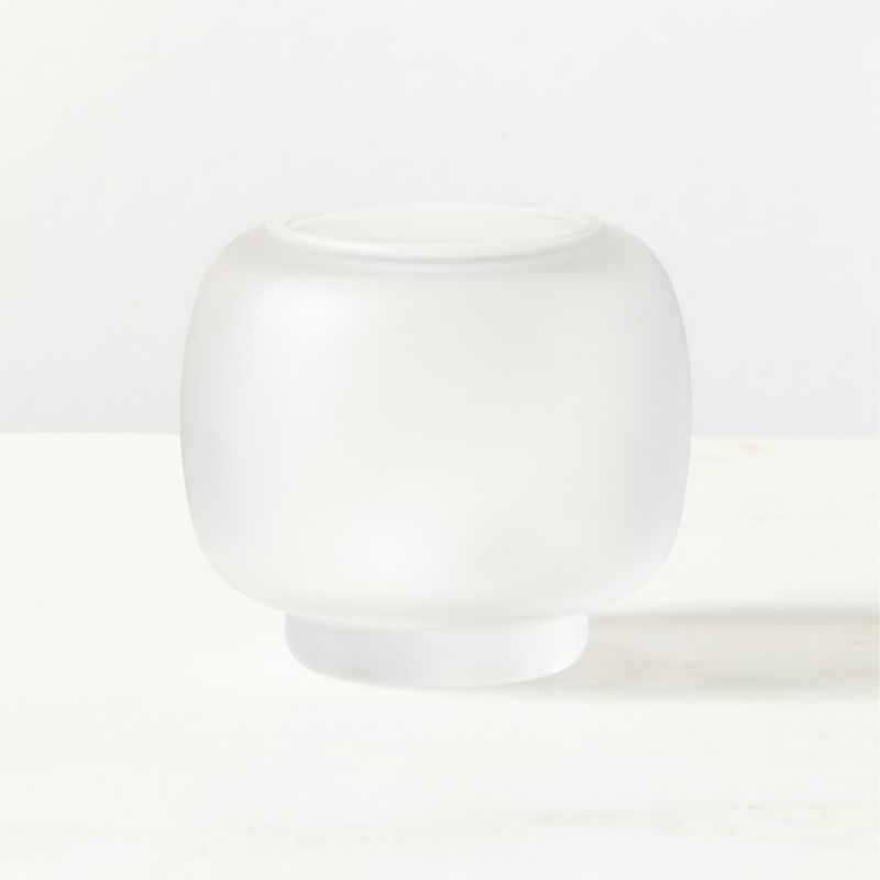 Coco Frosted Glass Tealight Candle Holder - Image 2