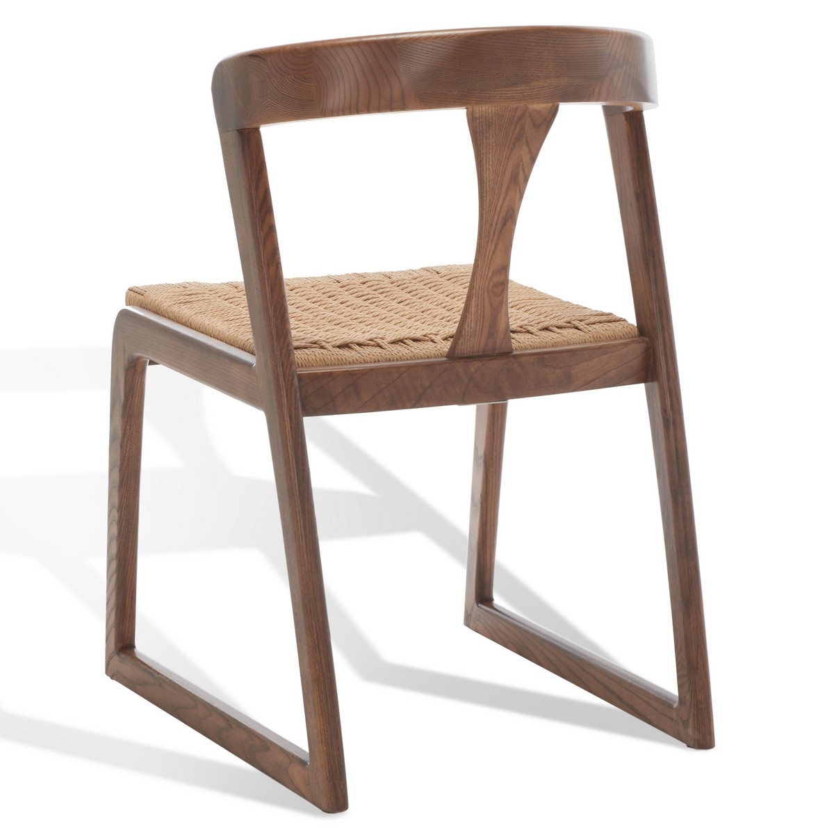 Jamal Woven Dining Chair - Walnut/Natural - Image 6