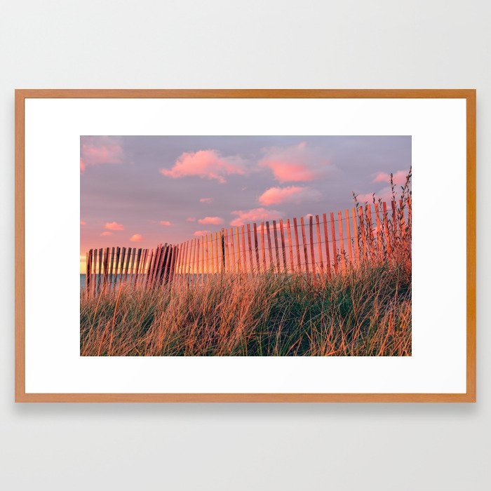 Forgotten Beach Framed Art Print by Olivia Joy St.claire - Cozy Home Decor, - Conservation Pecan - LARGE (Gallery)-26x38 - Image 0