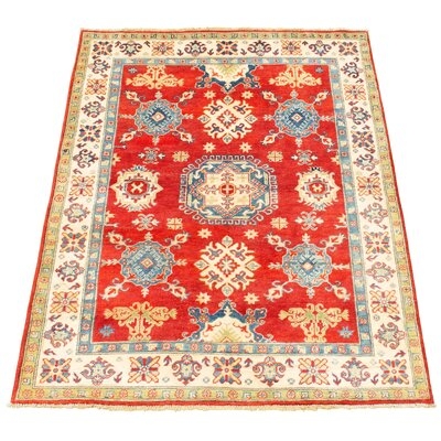 One-of-a-Kind Hypoluxo Hand-Knotted 2010s Gazni Brown 5' x 6'8" Wool Area Rug - Image 0