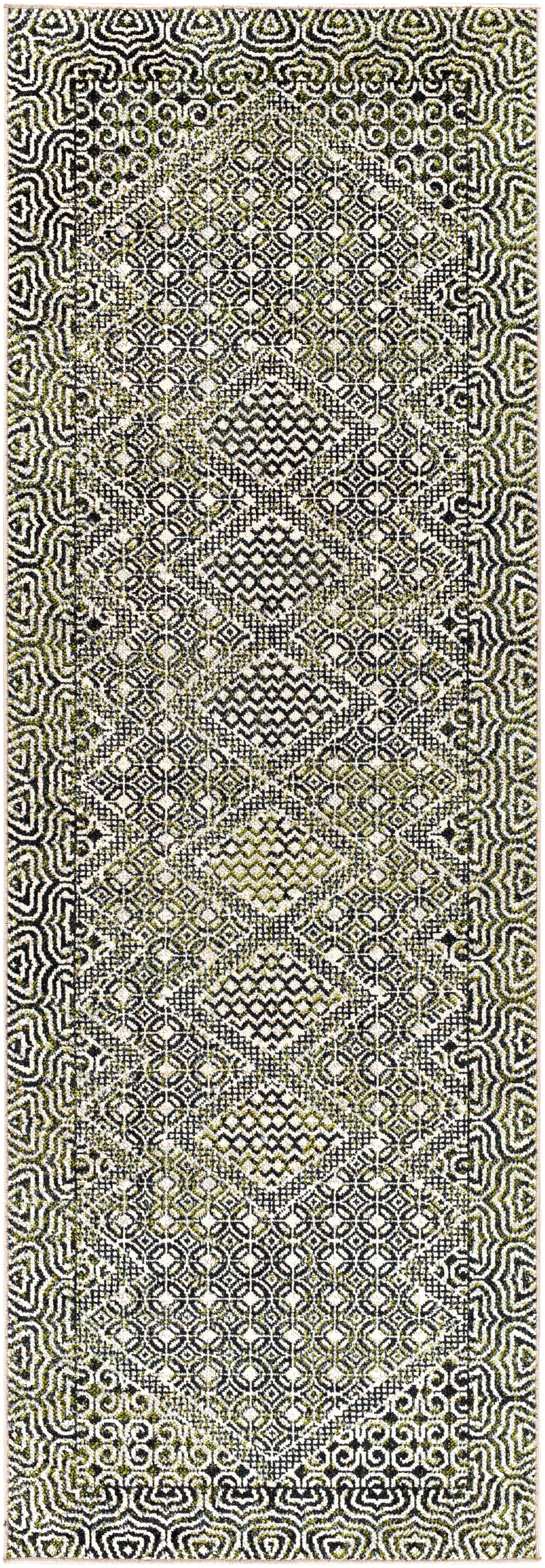 Lavadora Beige Indoor 2'7" x 7'3" Machine Woven Rug - Image 0