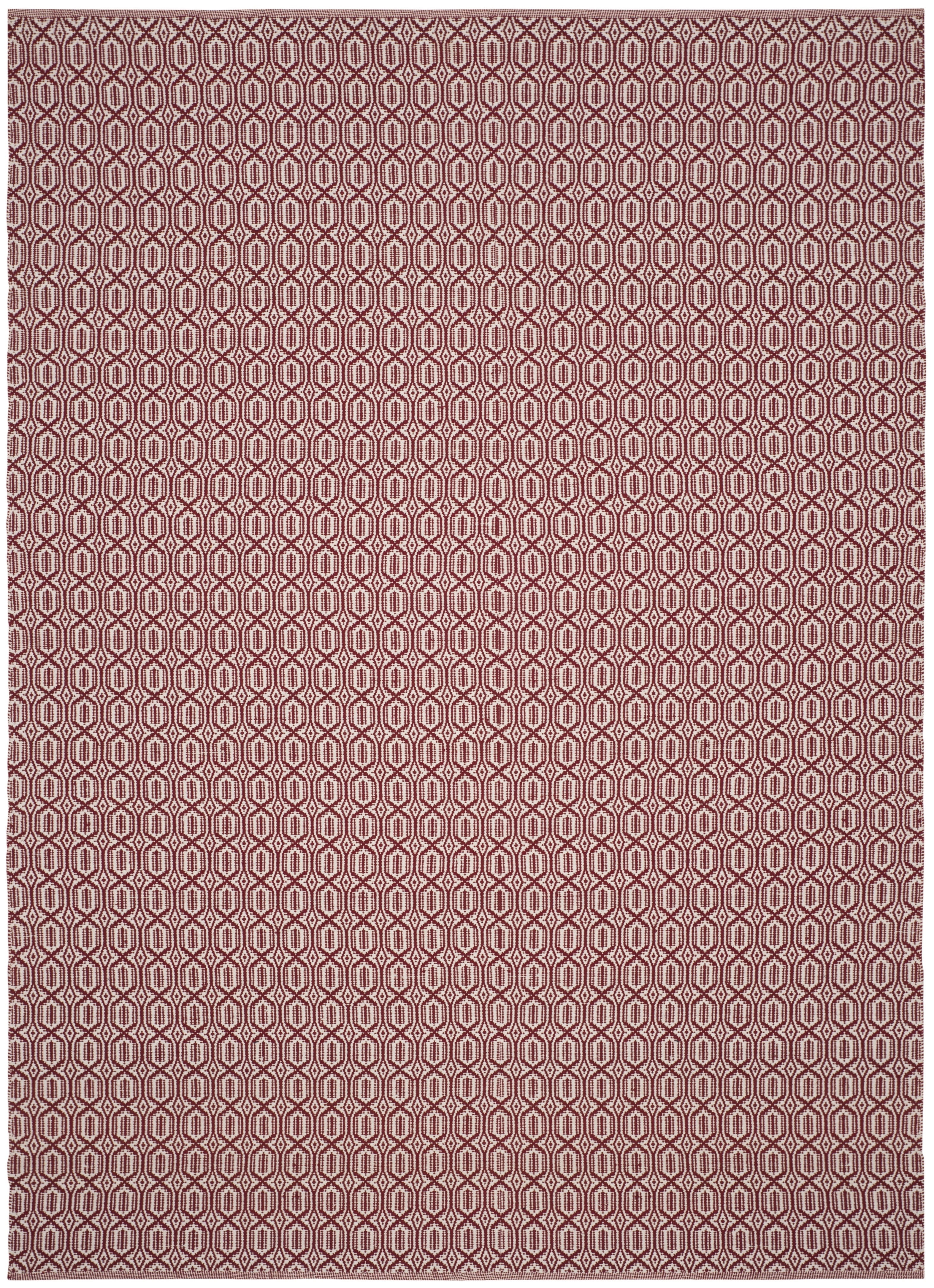 Arlo Home Hand Woven Area Rug, MTK333C, Ivory/Red,  8' X 10' - Image 0