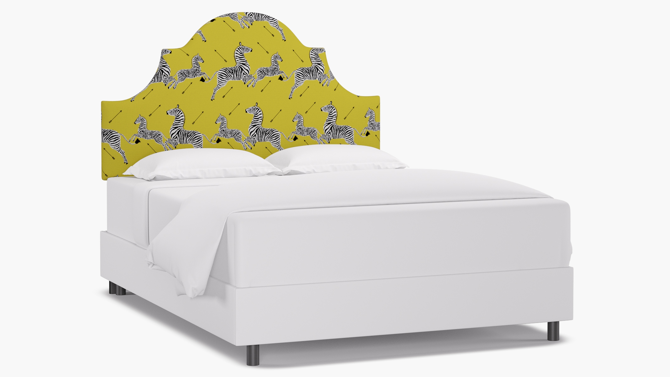 Regency Headboard, Yellow Zebra, Queen - Image 0