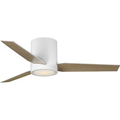 44" 3 - Blade LED Standard Ceiling Fan with Remote Control and Light Kit Included - Image 0