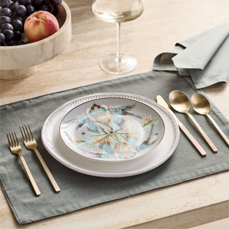 Ice Blue Velvet Placemat - Image 1