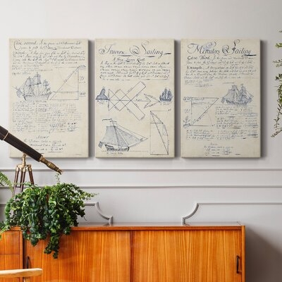 Nautical Journal I- Premium Gallery Wrapped Canvas - Ready To Hang - Image 0
