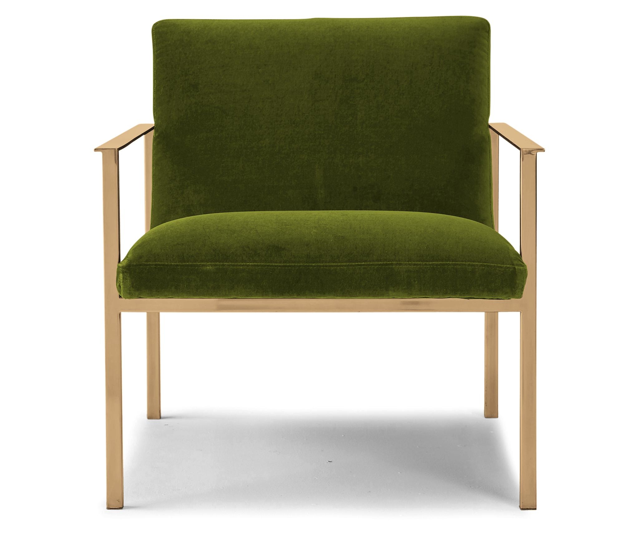 Green Orla Mid Century Modern Accent Chair - Royale Apple - Image 0