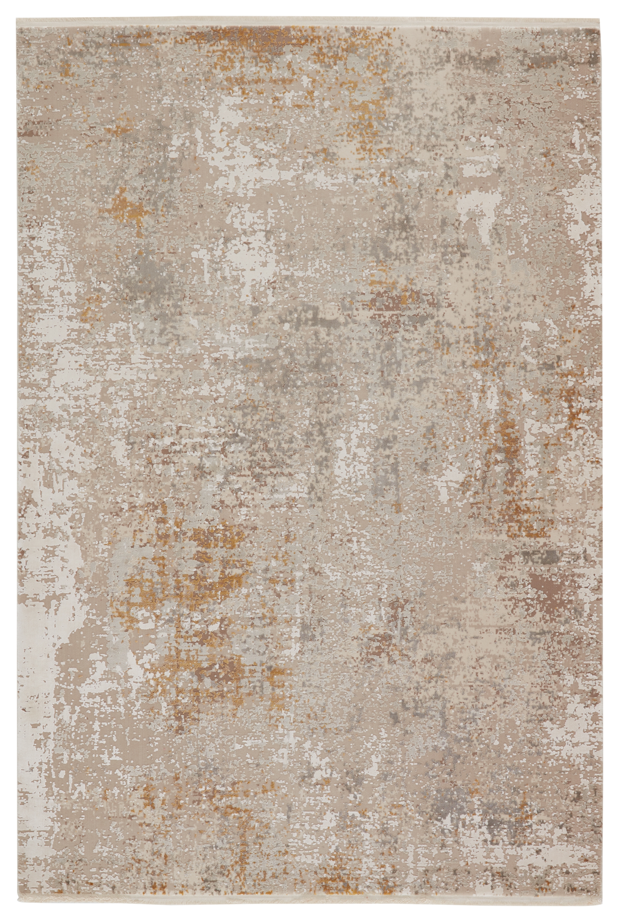 Henson Abstract Gray/ Gold Area Rug (5'X8') - Image 0