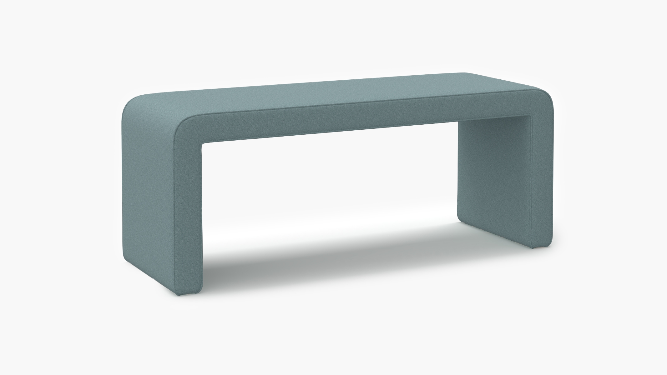 Waterfall Bench, Seaglass Everyday Linen - Image 1