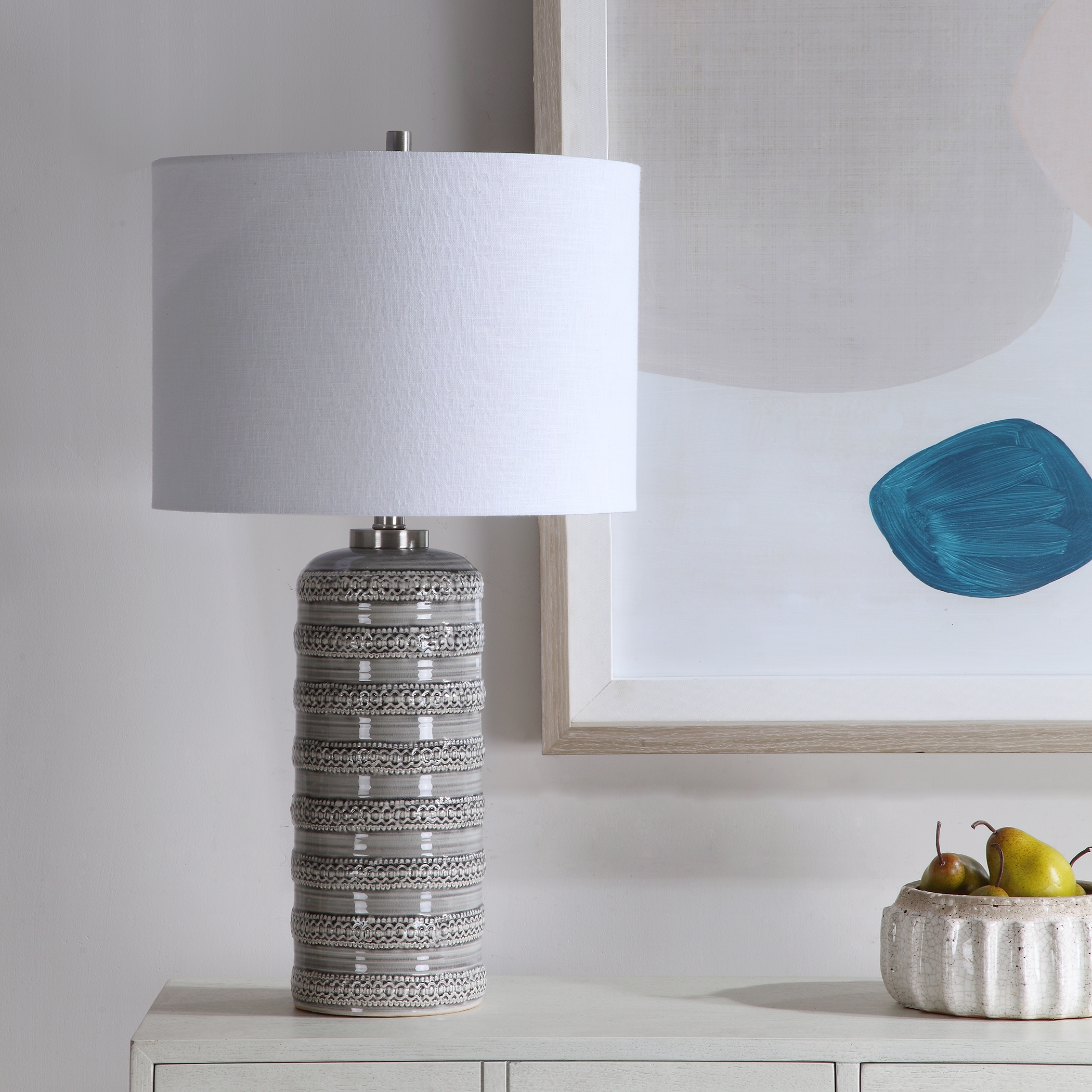Alenon Light Gray Table Lamp - Image 4
