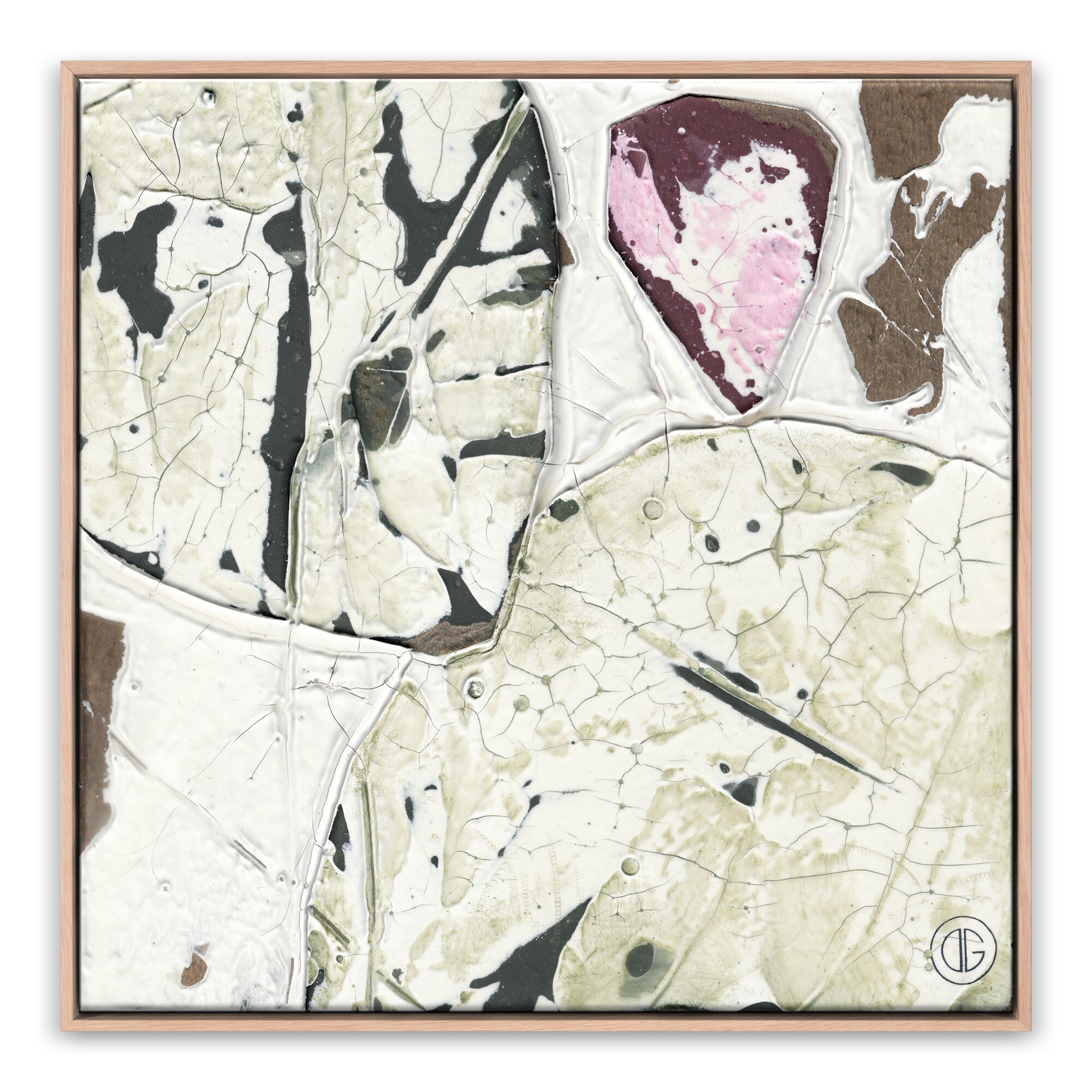 Nopales 41 by Douglas Galloway - Vertical Grain White Oak Floater - Image 0