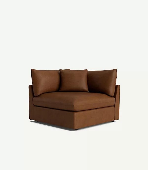 James Modular Leather Corner Chair - Image 0