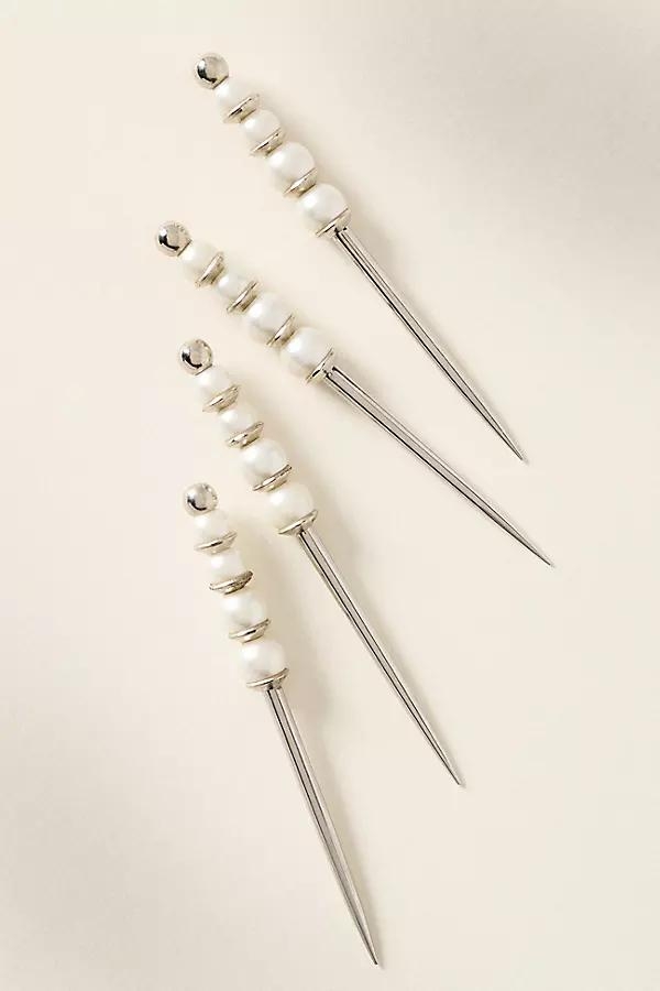Delphine Pearl Cocktail Picks, Set of 4 - Image 0