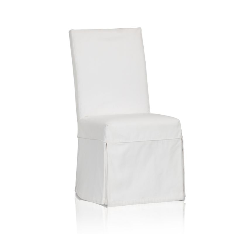 Slip White Slipcovered Dining Chair - Image 10