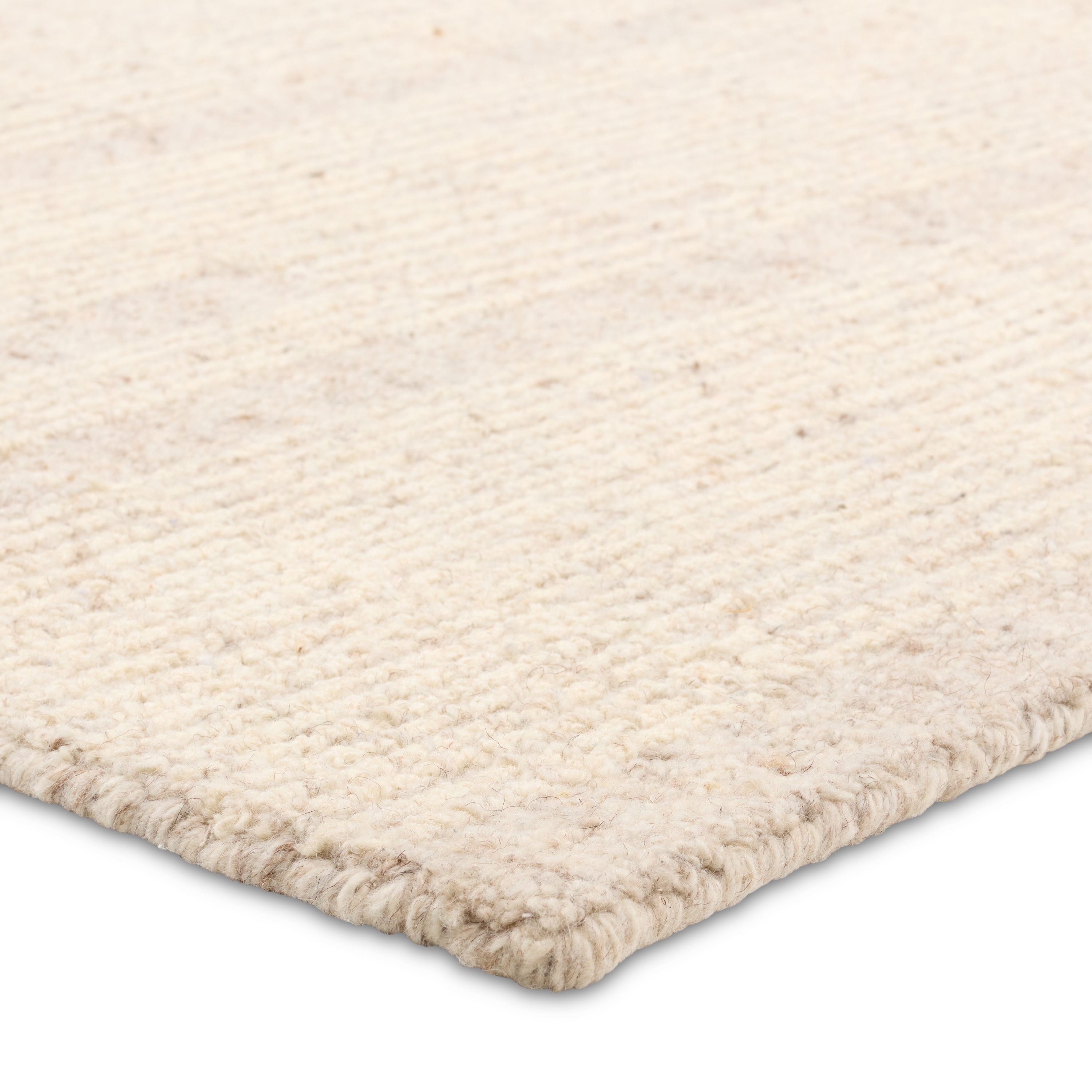 Label J Edher FGN02 Handmade Striped Tan and Cream Area Rug (9'x12') - Image 1