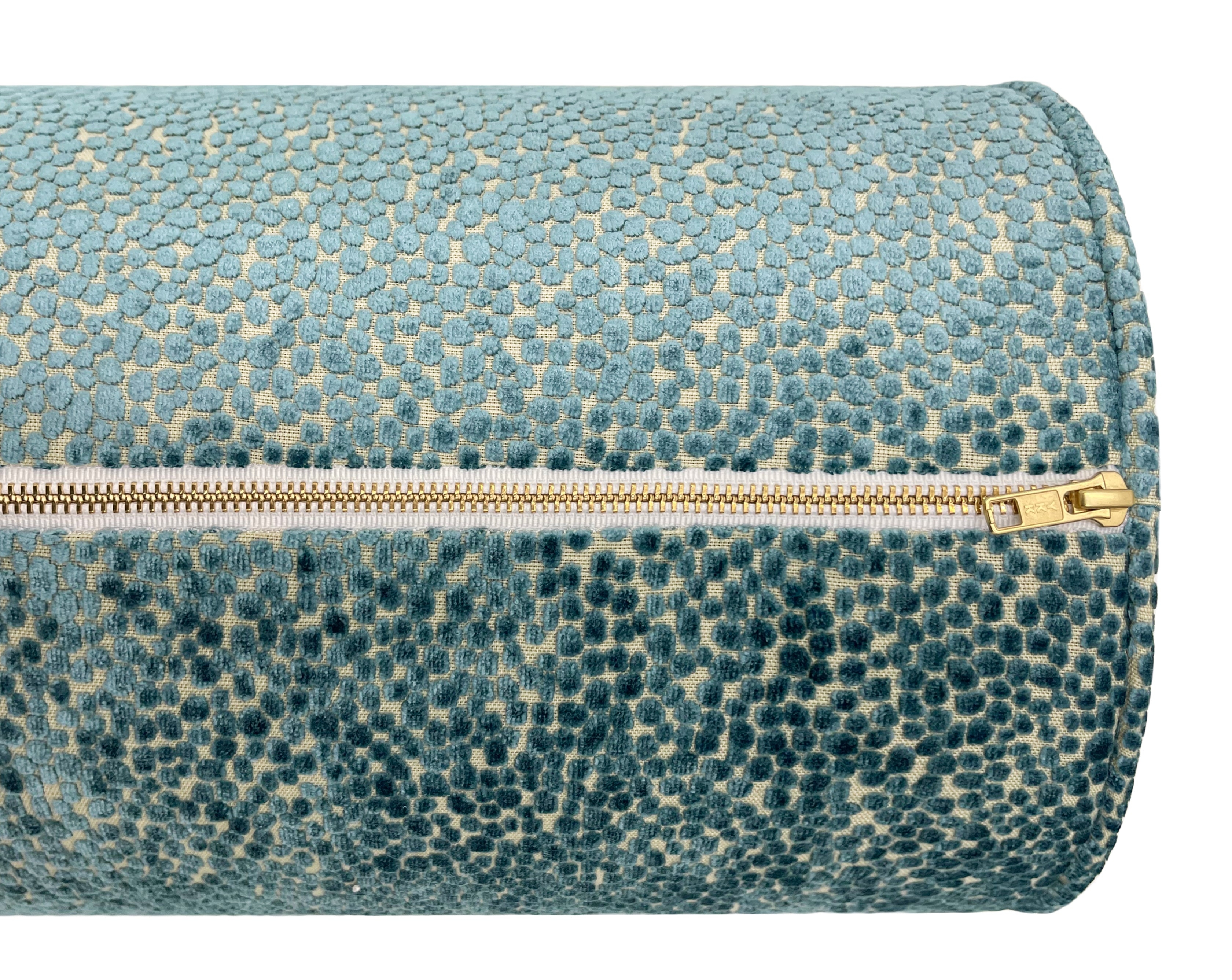 THE BOLSTER :: COSMO CUT VELVET // AEGEAN - TWIN XL // 9" X 30" - Image 3