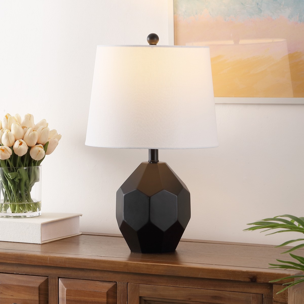 Danilo 19.5 Inch Table Lamp - Black - Safavieh - Image 2