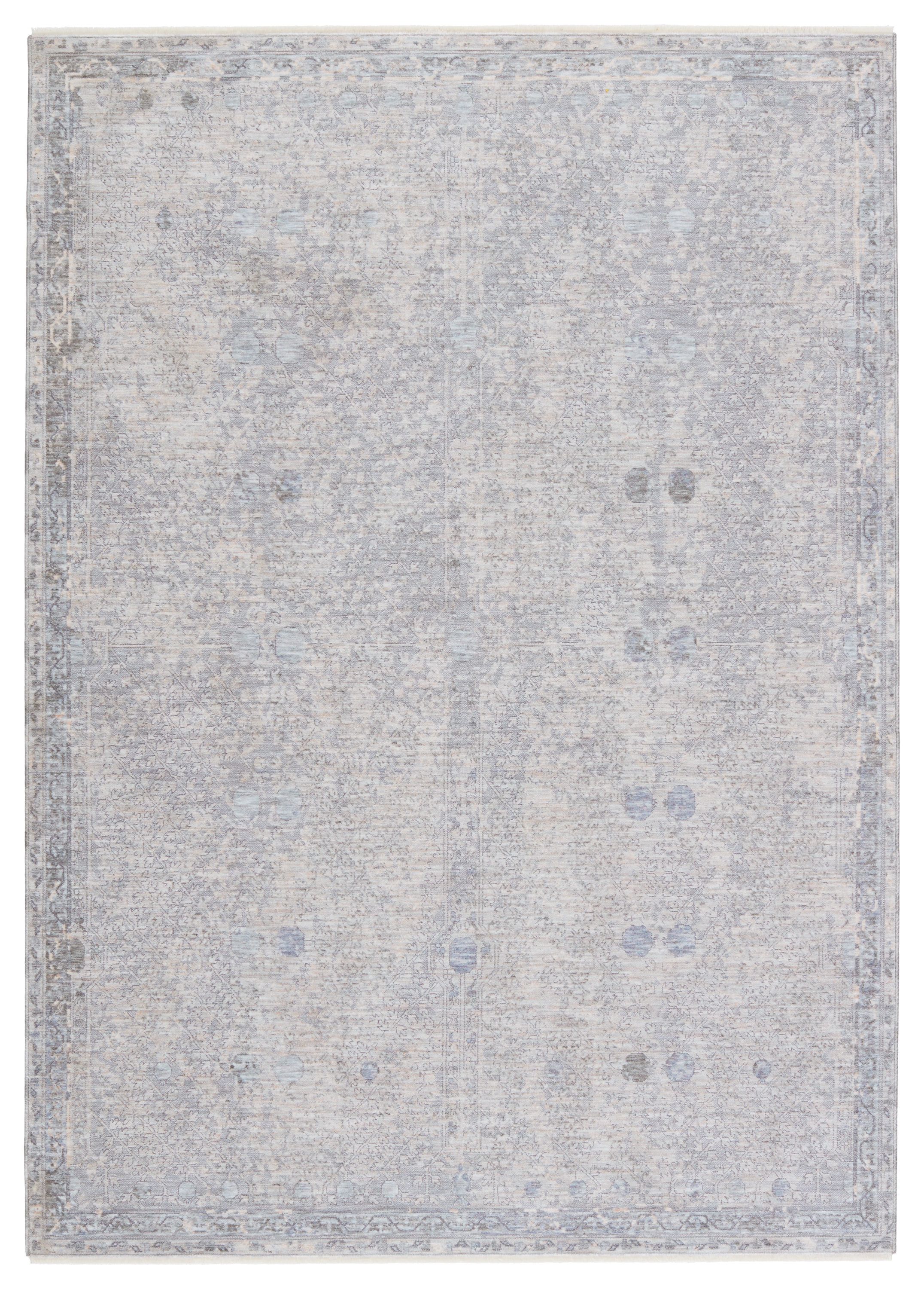 Larkin Floral Light Gray/ Beige Area Rug (8'X10') - Image 0