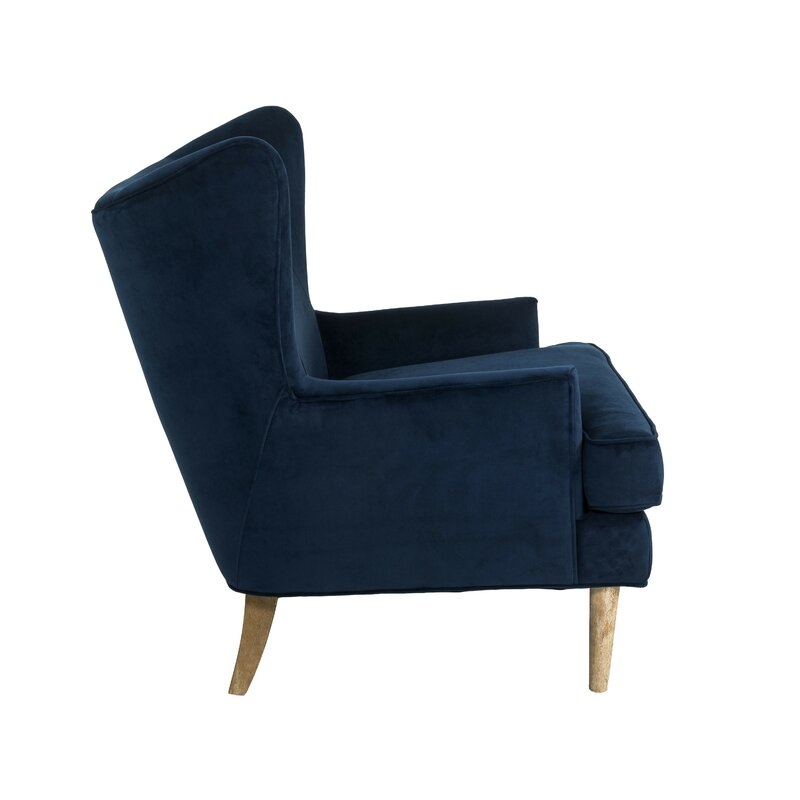 Springer 31'' Wide Wingback Chair, Dark Blue - Image 6
