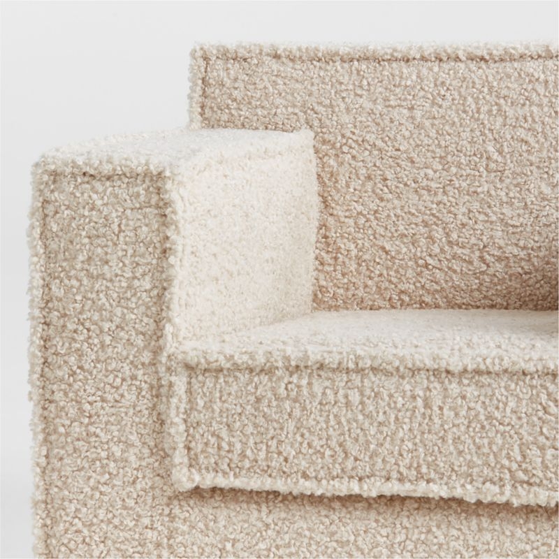 Tucker Cream Sherpa Kids Accent Chair by Jeremiah Brent - Image 6