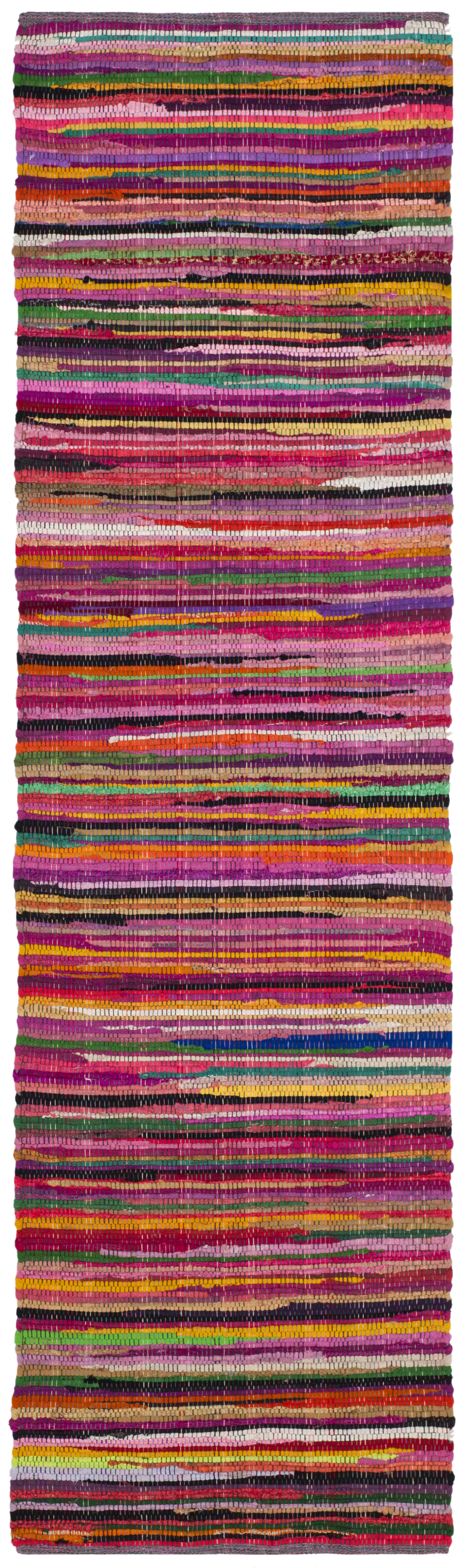 Arlo Home Hand Woven Area Rug, RAR240D, Red/Multi,  2' 3" X 6' - Image 0