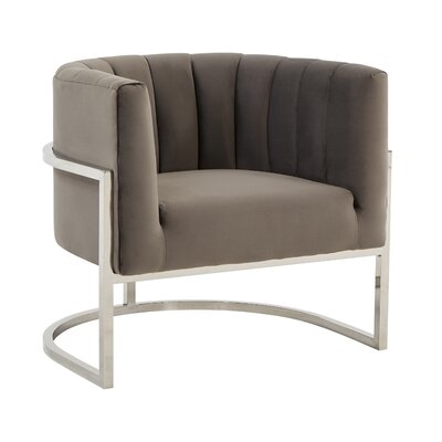 Arignote 31'' Wide Tufted Velvet Barrel Chair - Image 0