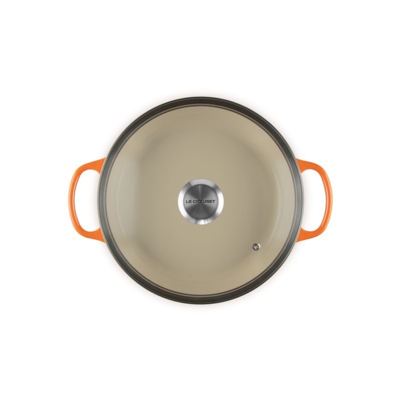 Le Creuset ® 2.25-Qt. Flame Enameled Cast Iron Braiser with Glass Lid - Image 2