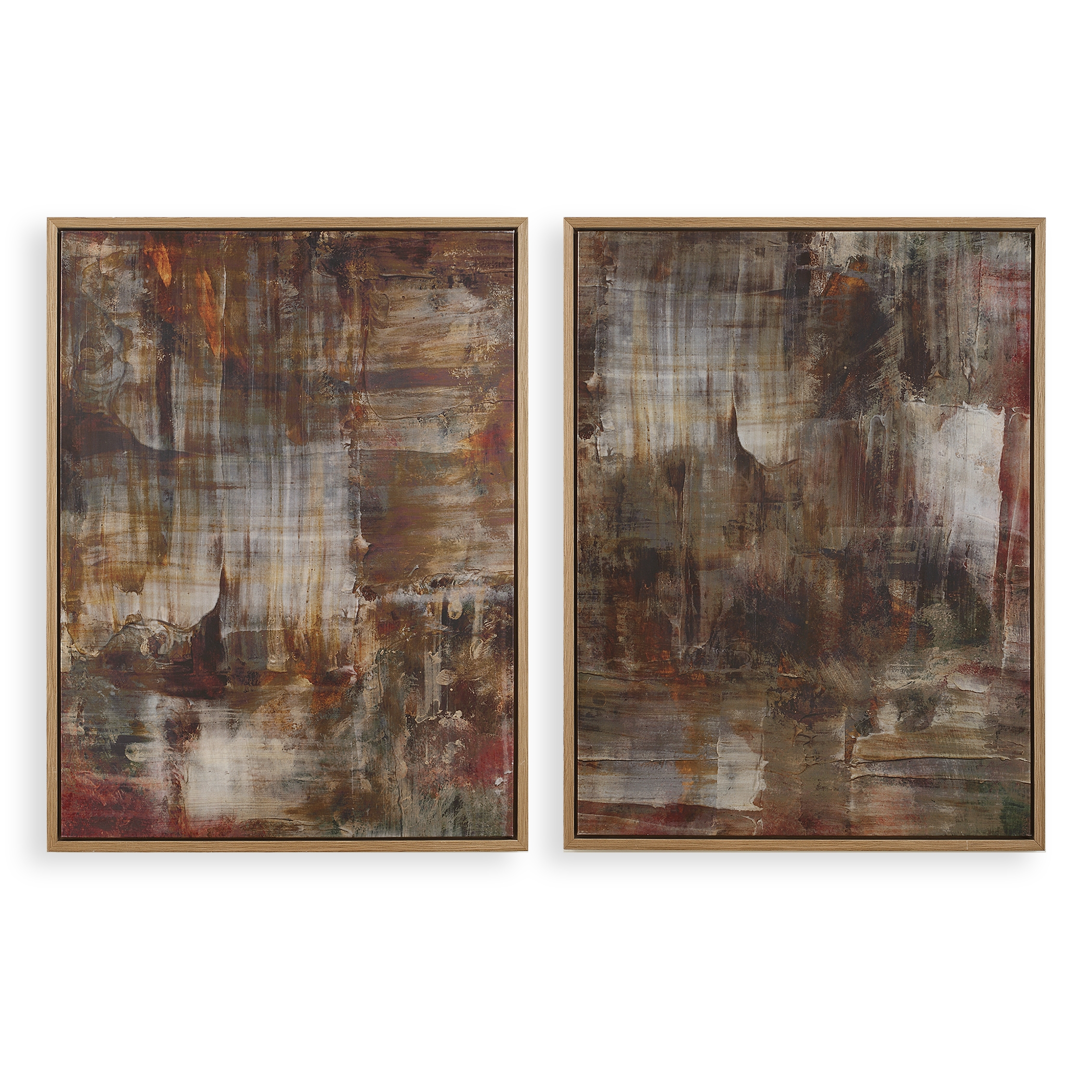 Molten Patina Framed Canvases Set/2 - Image 0