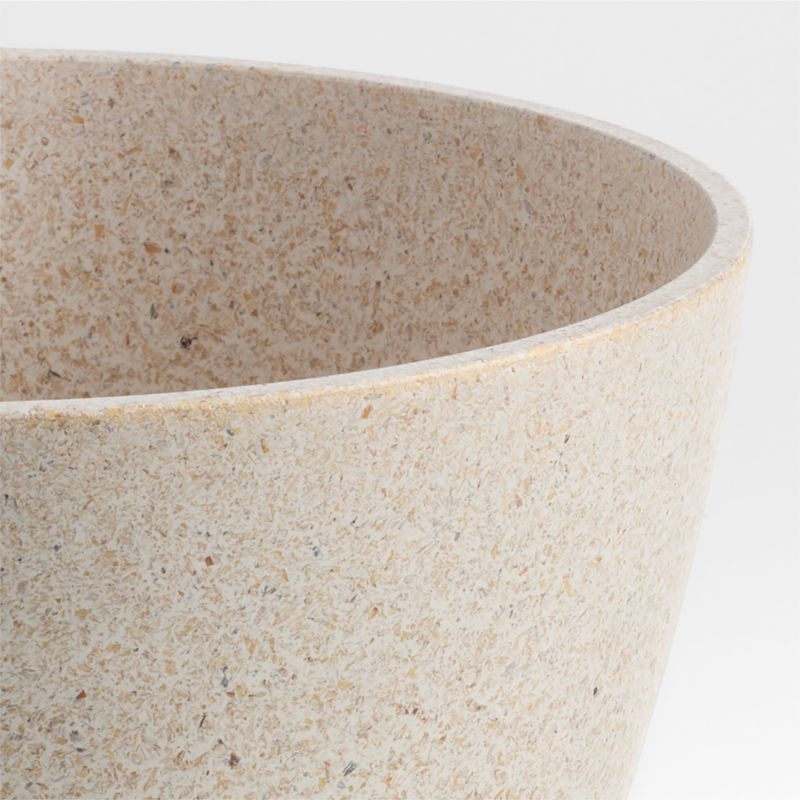 Almada 9" Natural Rice Husk and Resin Serving Bowl - Image 2