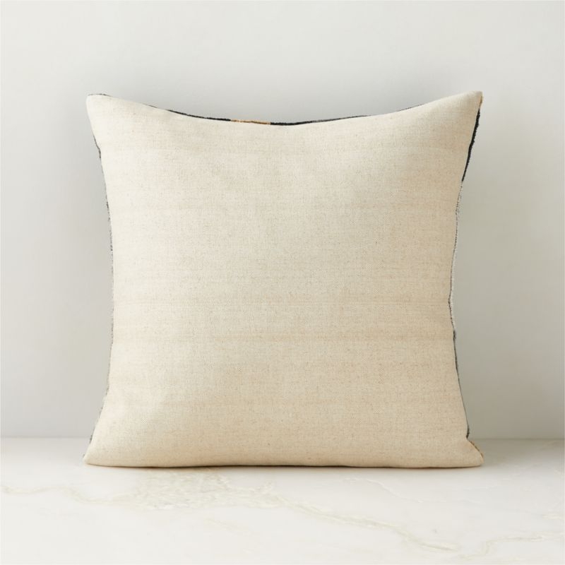 Fenn Turkish Silk Throw Pillow with Down-Alternative Insert 18"x18" - Image 1