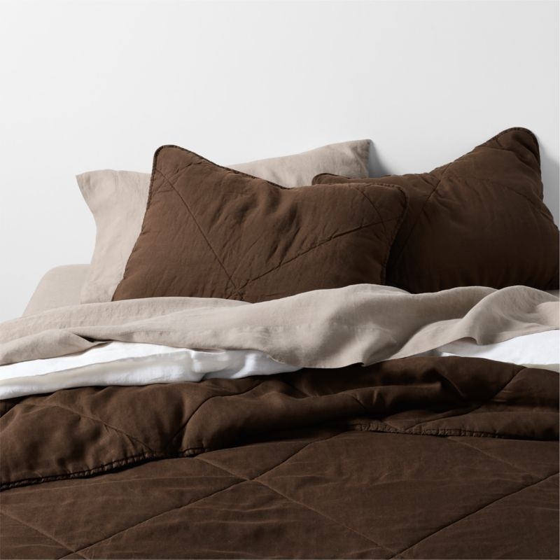 Aire Natural EUROPEAN FLAX ™-Certfied Linen Clay Taupe Full Bed Sheet Set - Image 3