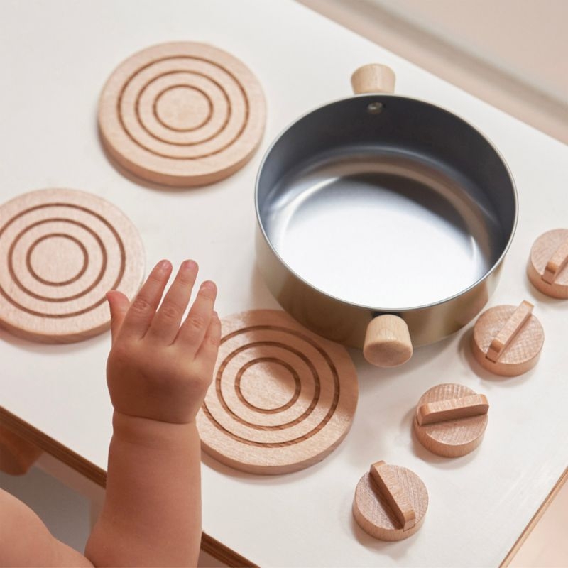 Lalo Coconut White Montessori Kids Play Kitchen - Image 3