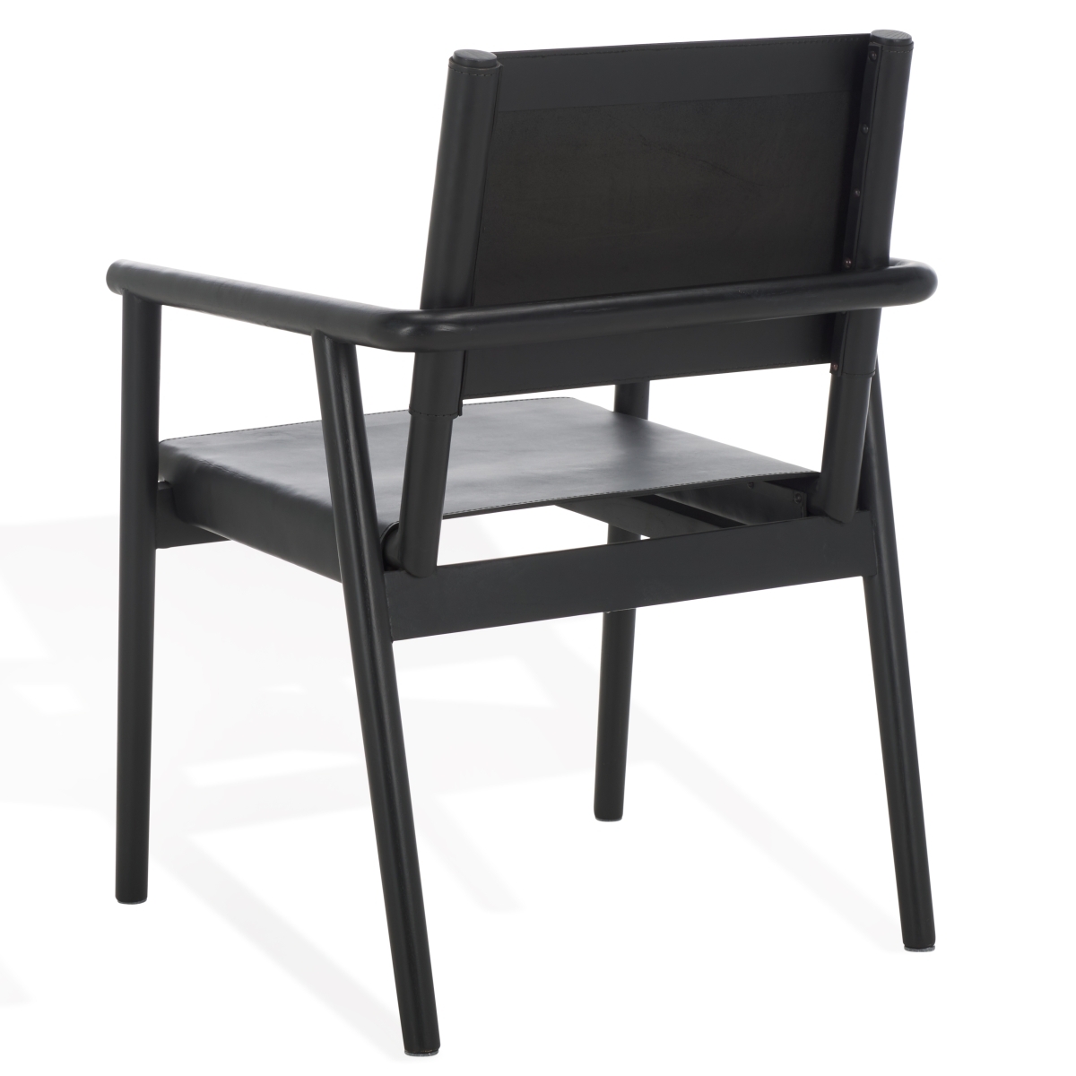 Hutson Leather Dining Chair - Black - Image 8
