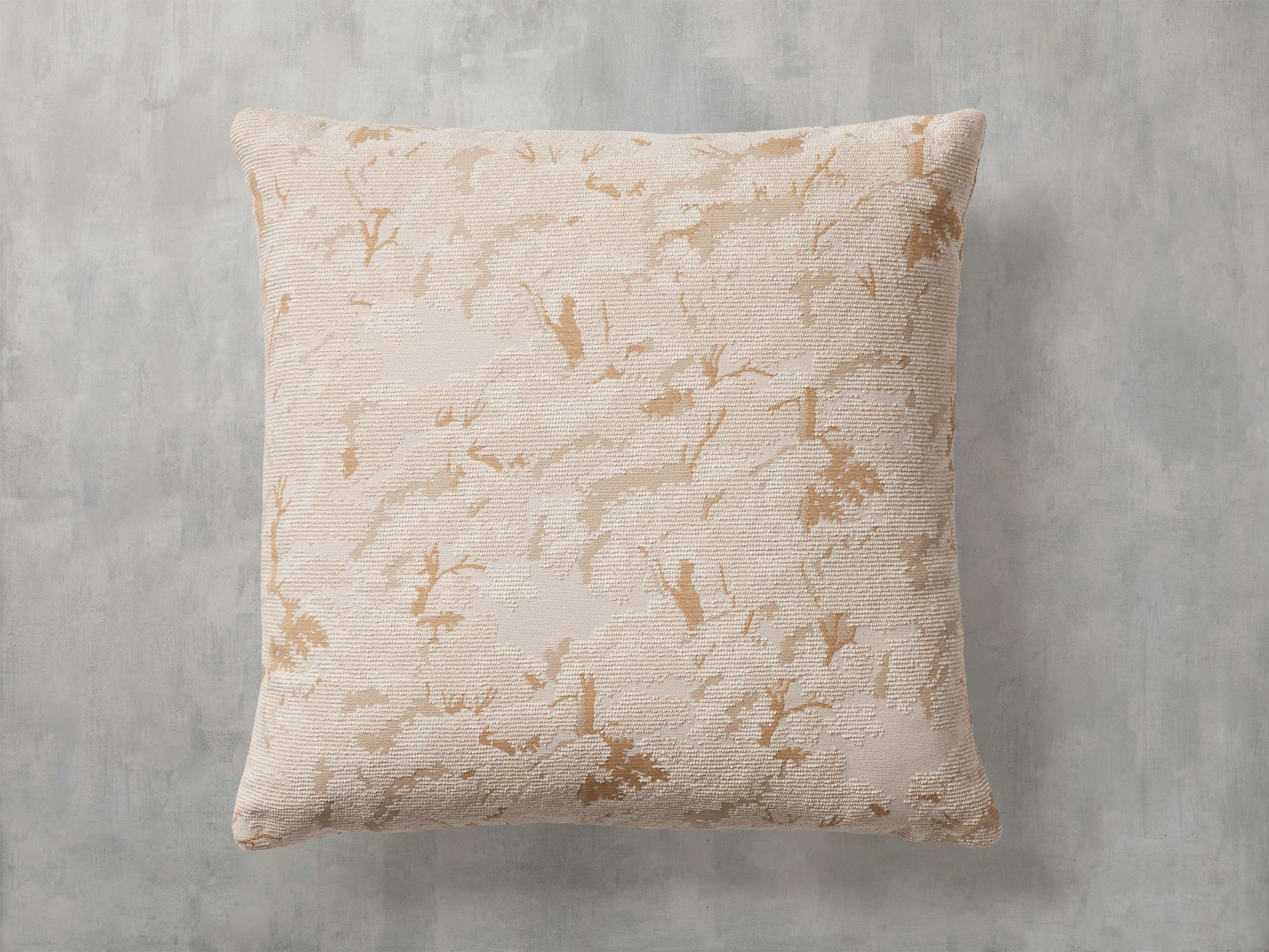 Oaks Pillow in Cotton White  Cashmere - Image 0