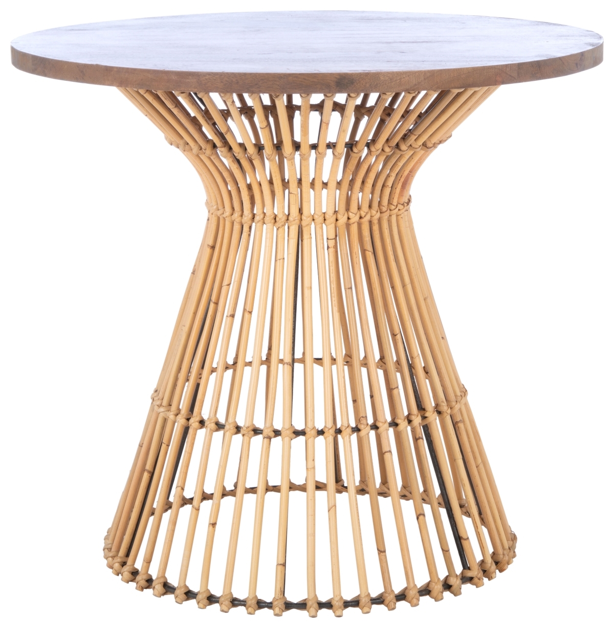 Whent Round Accent Table - Natural / Golden Brown - Safavieh - Image 0
