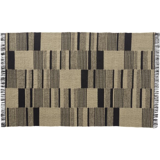 Syntax Striped Jute Rug 5'x8' - Image 0