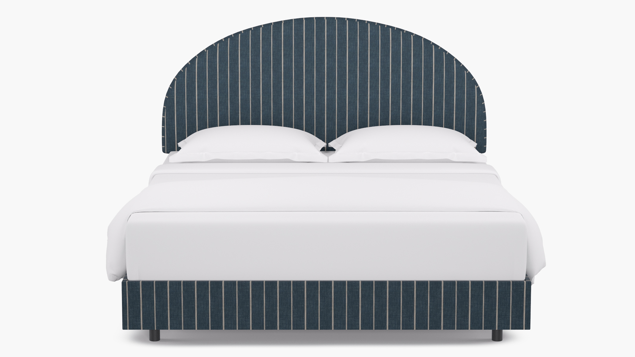 Arched Back Bed, Indigo Fritz, King - Image 0