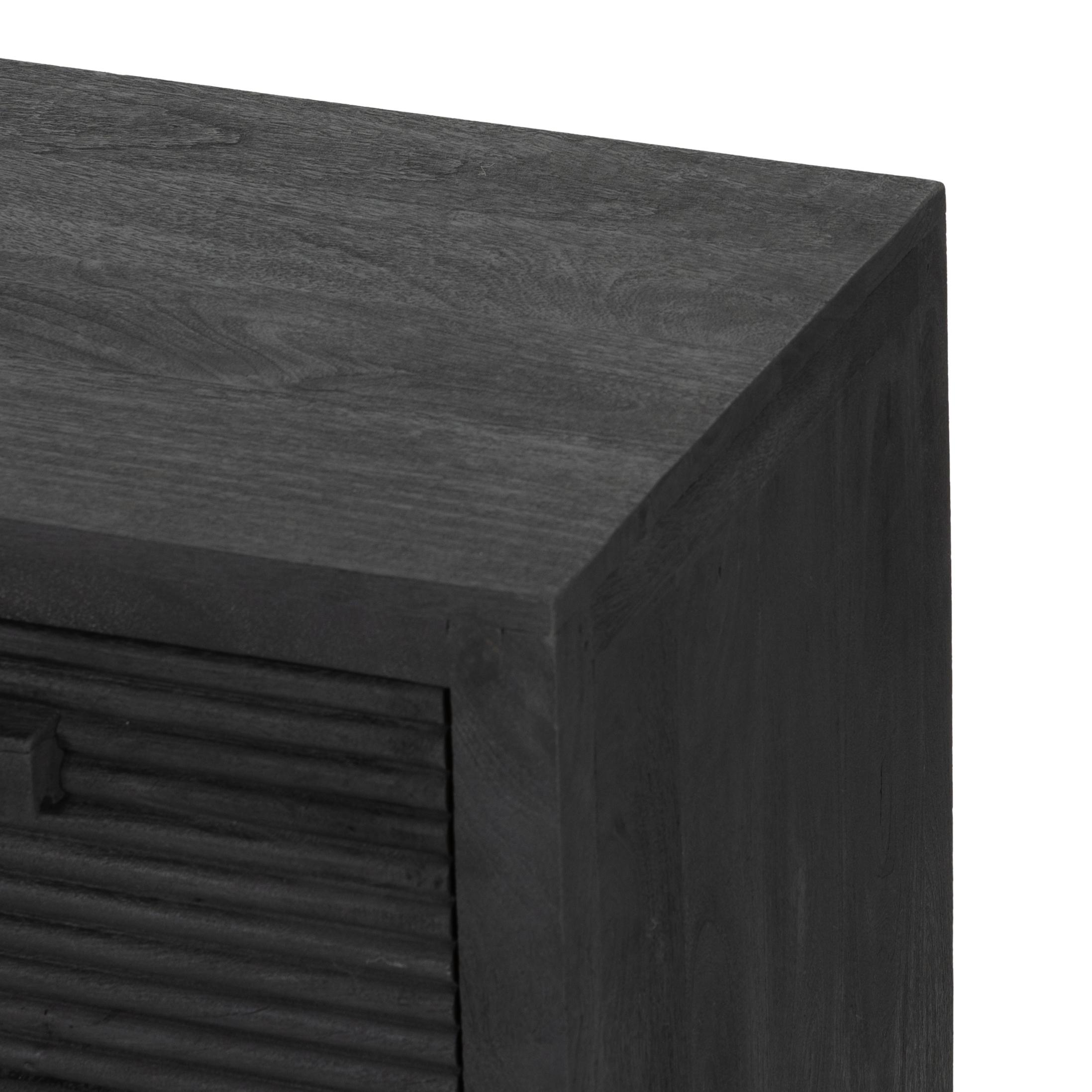 Lorne Media Console - Dark Totem Mango Solid - Image 9