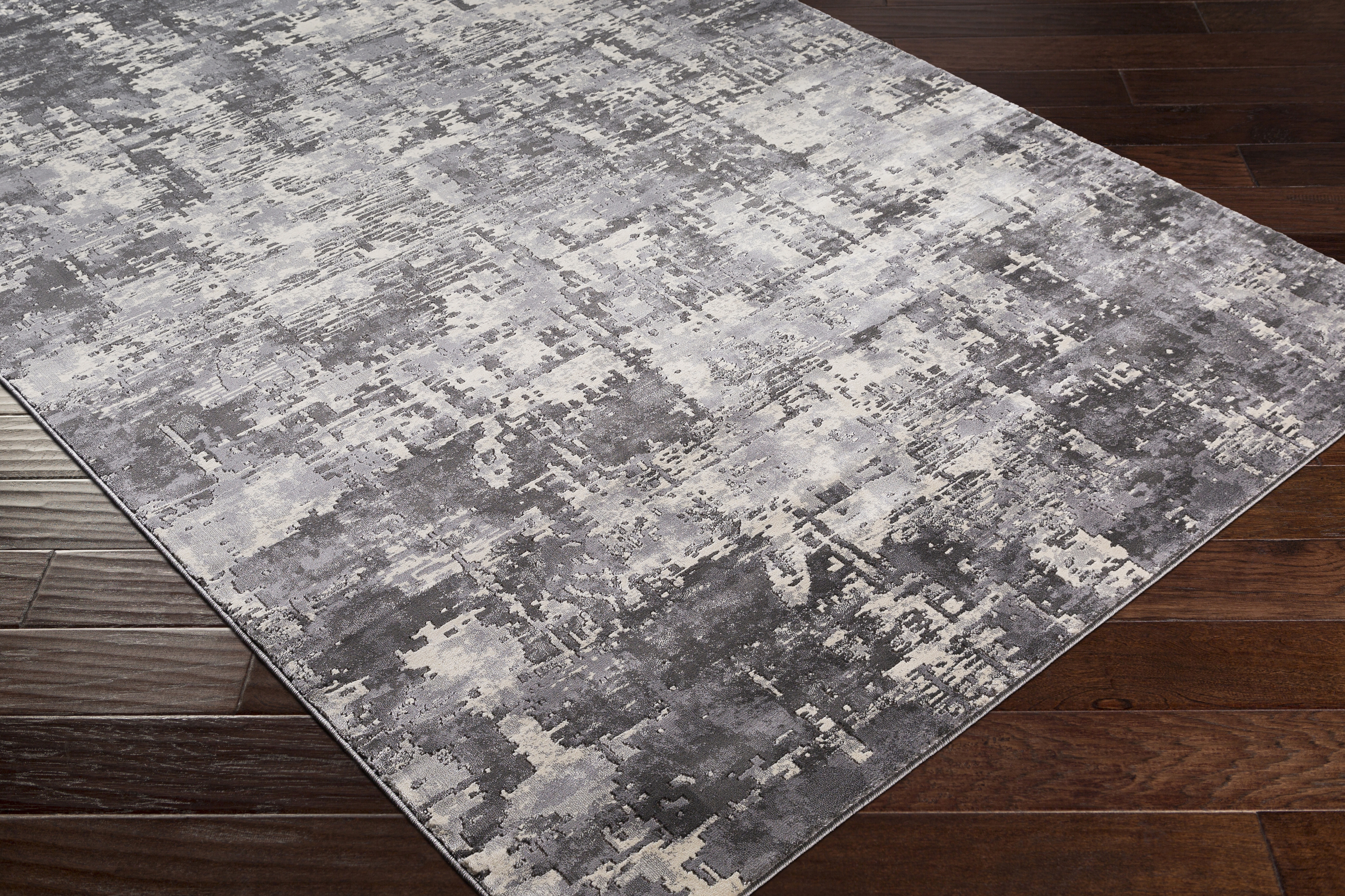 Pune Gray Indoor 2'7" x 10'2" Machine Woven Rug - Image 6