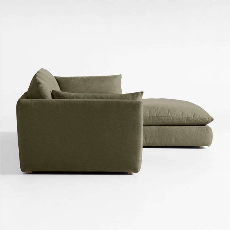 Unwind Modular 3-Piece Slipcovered Sectional Sofa with Chaise Lounge - Image 5